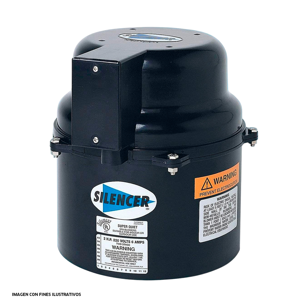 SOPLADOR DE AIRE PARA PISCINAS 2HP, 240V