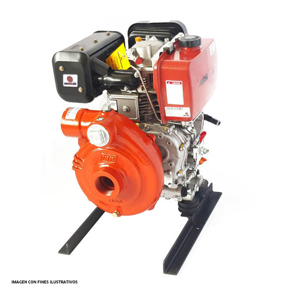 Motobomba de 10hp diesel , 3600rpm, altura máxima 54m 2x2