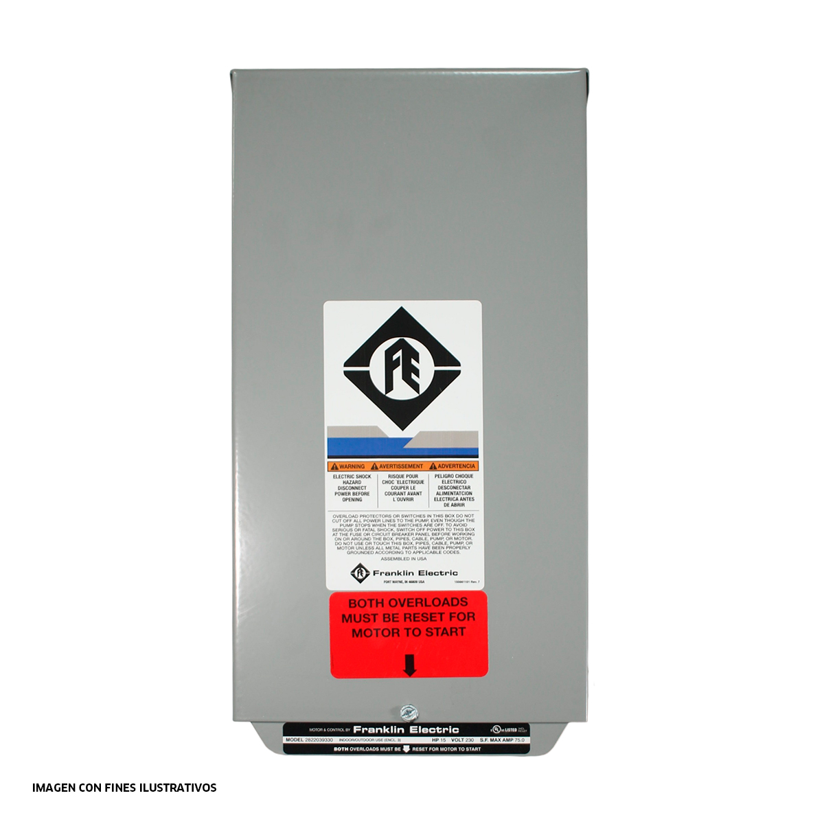 CAJA DE CONTROL 7.5HP230V 2822019210 FE