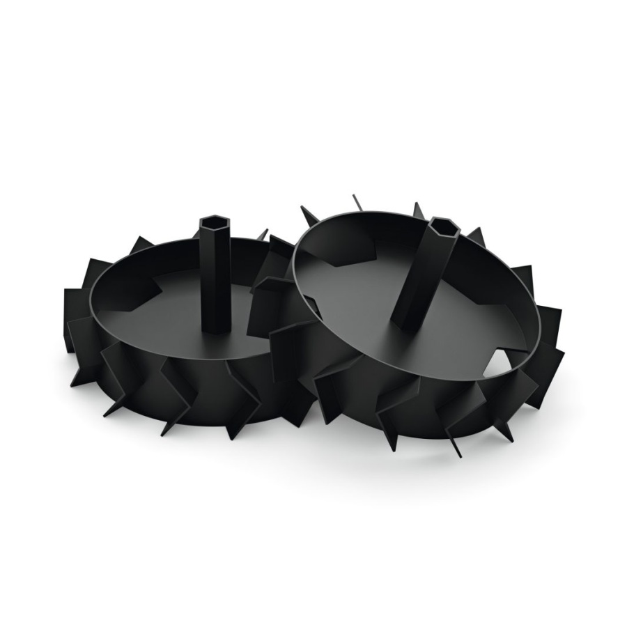JUEGO DE RUEDAS METALICAS